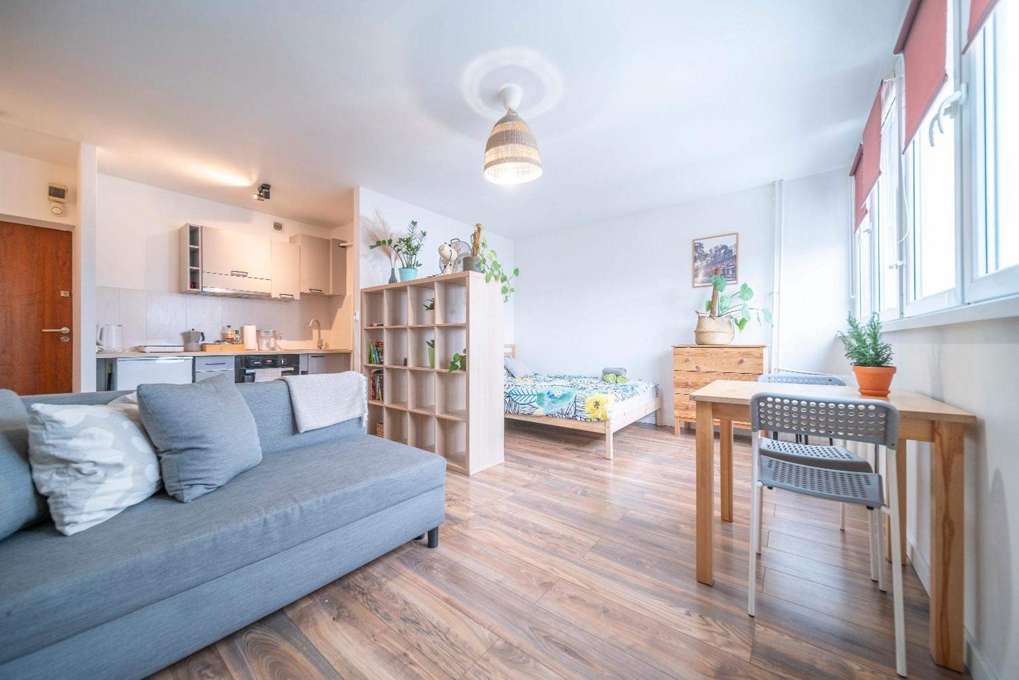 Апартаменты 10Th Floor Studio In The City Center Of Вроцлав Экстерьер фото